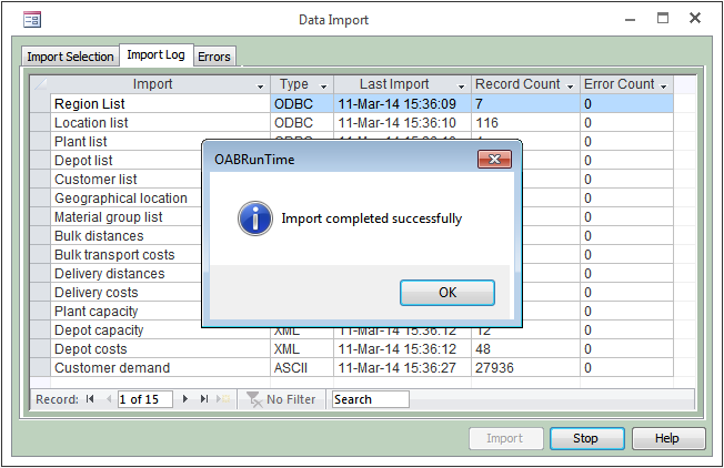 Data Import